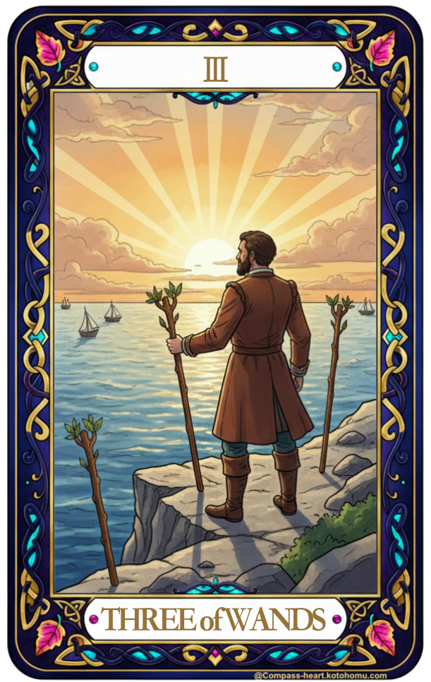 ことほむコンパスハートのTHREE of WANDS