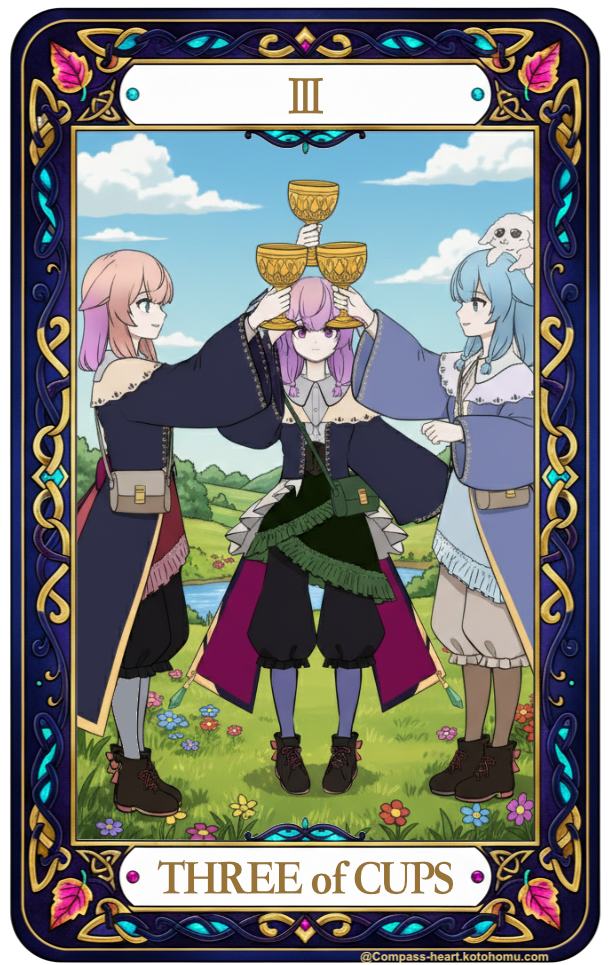 ことほむコンパスハートのTHREE of CUPS