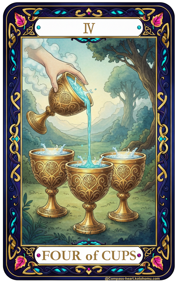 ことほむコンパスハートのFOUR of CUPS