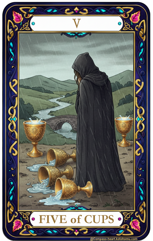 ことほむコンパスハートのFIVE of CUPS