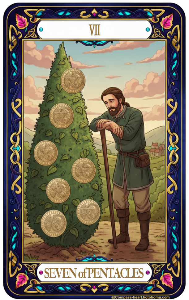 ことほむコンパスハートのSEVEN of PENTACLES