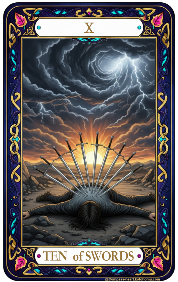 ことほむコンパスハートのTEN of SWORDS