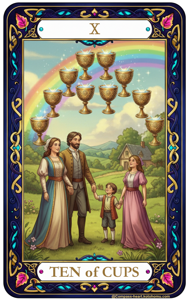 ことほむコンパスハートのTEN of CUPS