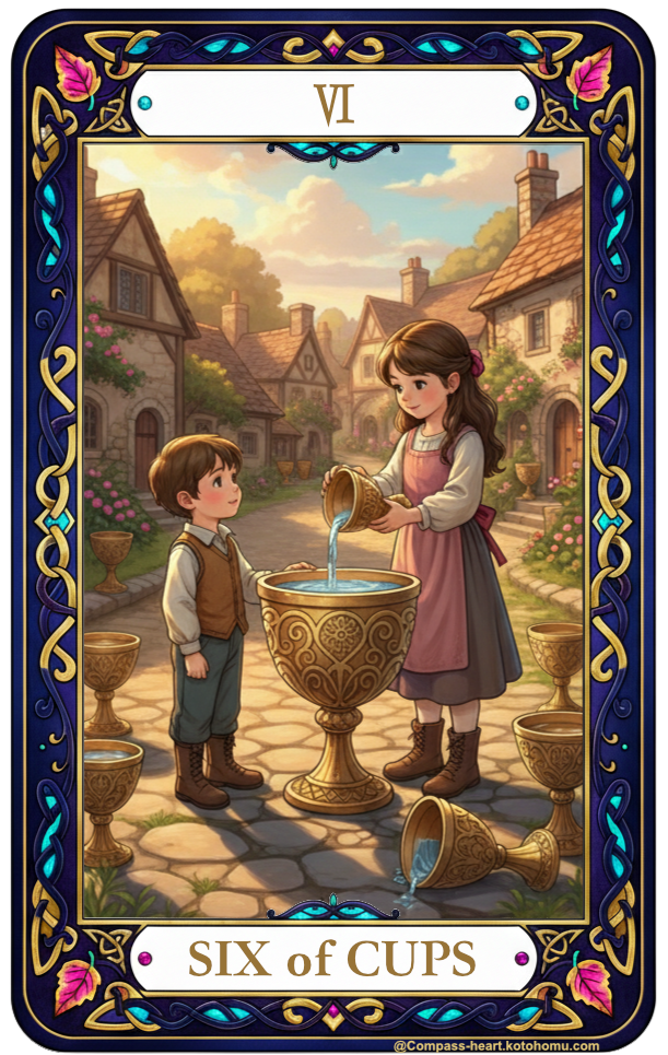 ことほむコンパスハートのSIX of CUPS