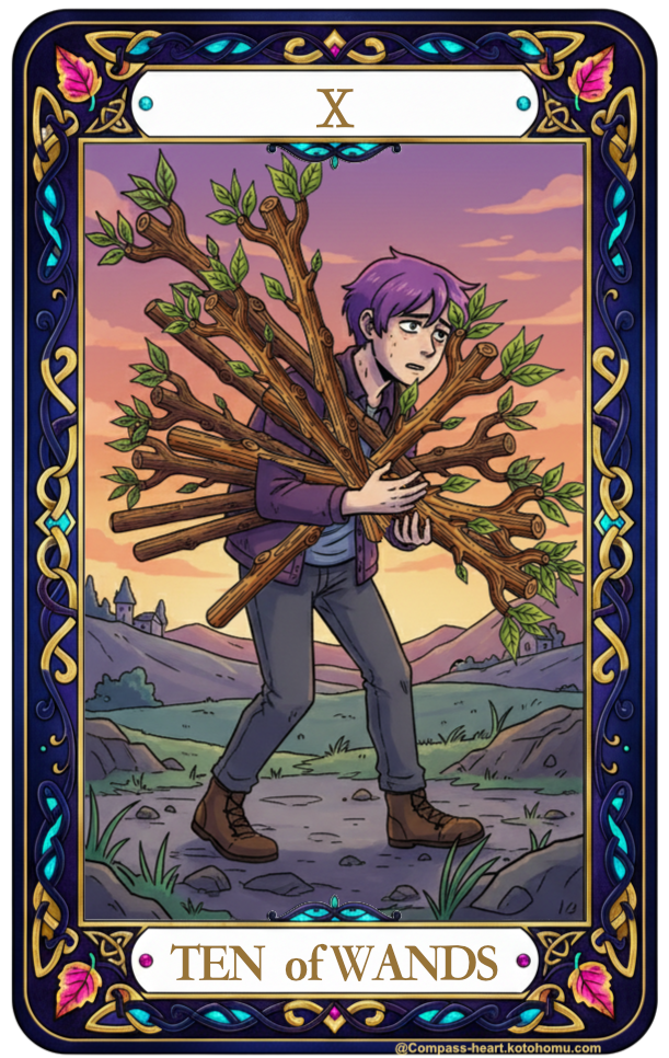 ことほむコンパスハートのTEN of WANDS