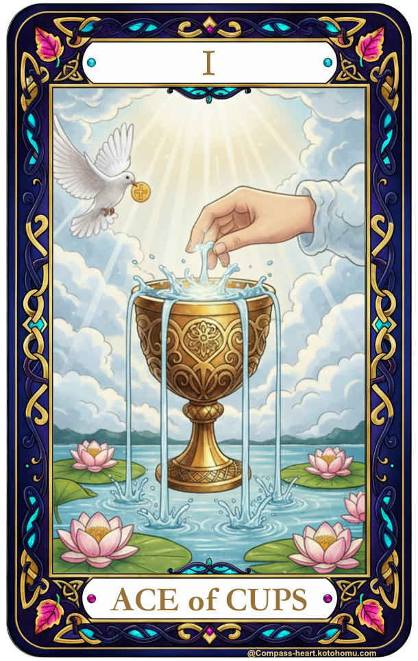 ことほむコンパスハートのACE of CUPS